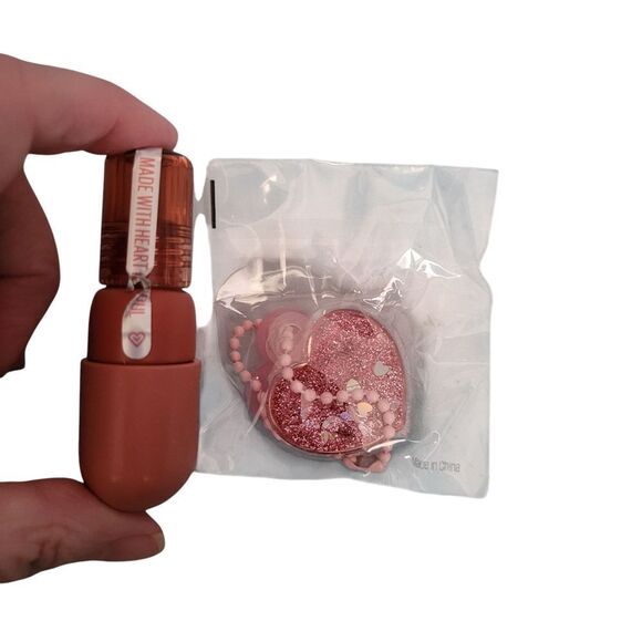 Jelly Charm Lip & Blush Glaze Stain- Peach Fizz Key Chain - Picture 2 of 6